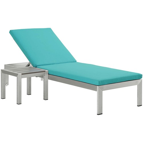 Shore outdoor aluminum chaise - outdoor,