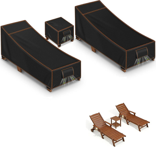 3pcs outdoor chaise lounge - 3pcs,