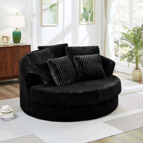 Oversized round corduroy - round,