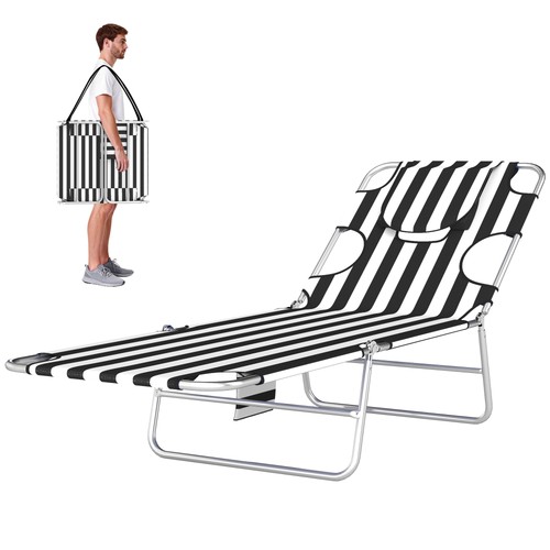 Folding tanning chaise lounge - chaise,