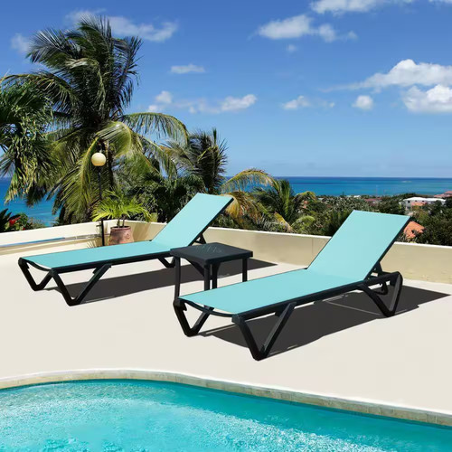 Piece blue metal outdoor - blue,